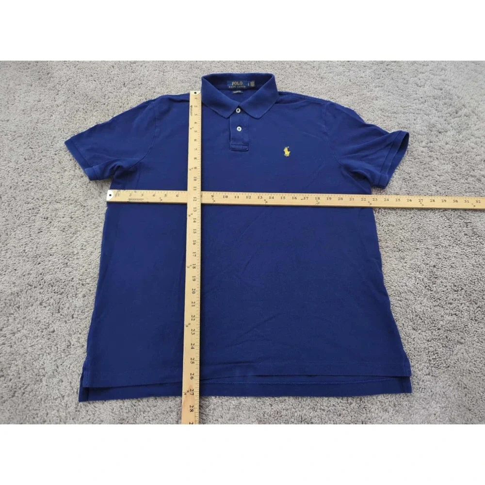 Polo Ralph Lauren Polo Shirt Mens‎ L Blue Short Sleeve Classic Fit Golf Casual